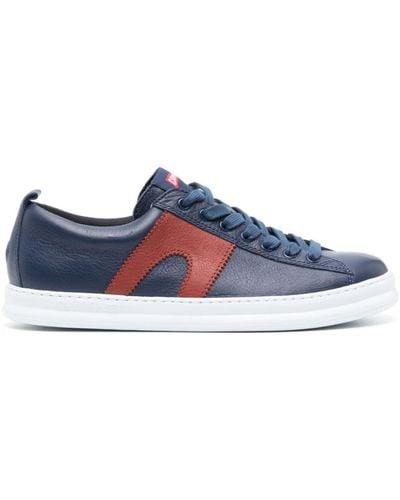 Camper Runner Panelled Leather Trainers - Blue