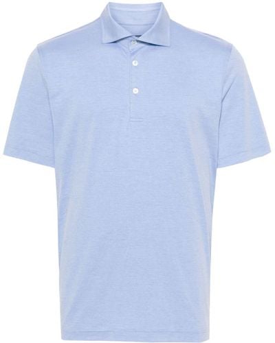 Fedeli Zero Poloshirt aus Jersey - Blau