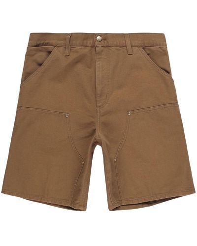Carhartt Pantalones cortos con parche del logo - Marrón