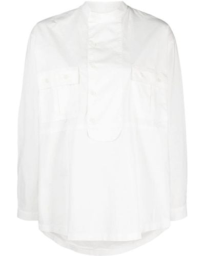 Henrik Vibskov Blue Moon Organic-cotton Shirt - White