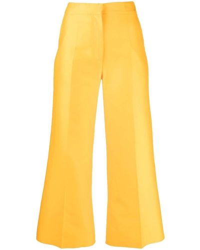 Emilio Pucci High-waisted Wide-leg Trousers - Yellow