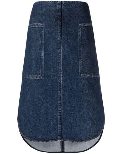 Totême Denim Midi-rok - Blauw