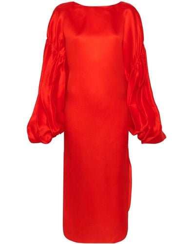 Khaite The Zelma Midi Dress - Red