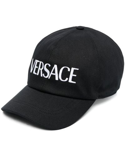 Versace ヴェルサーチェ ロゴ キャップ - ブラック