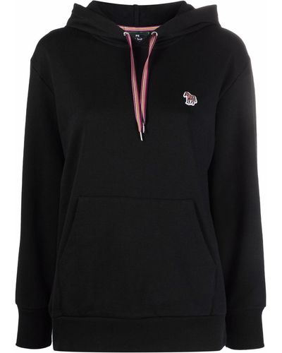 PS by Paul Smith Hoodie mit Logo-Stickerei - Schwarz