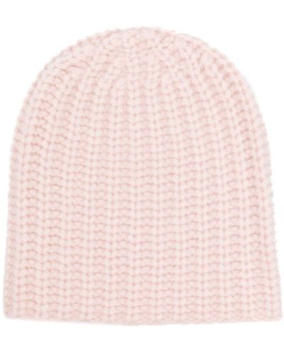 Liska Chunky-knit Cashmere Beanie - Pink