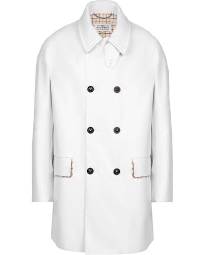 Maison Margiela Double-breasted Coat - White