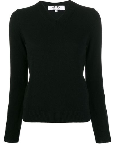COMME DES GARÇONS PLAY Classic Knit Sweater - Black