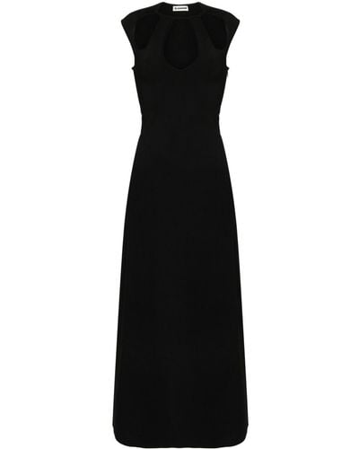Jil Sander Cut-out Maxi Dress - Black