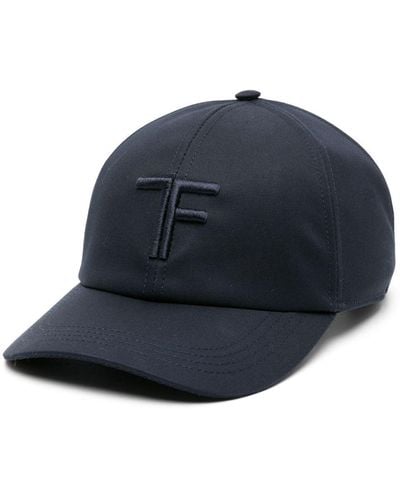 Tom Ford Cappello da baseball con ricamo - Blu