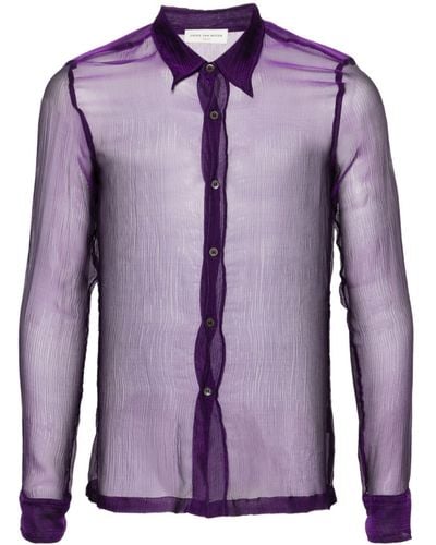 Dries Van Noten Congreve Shirt - Purple