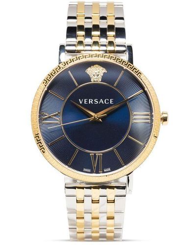 Versace Vエターナル ラ メドゥーサ 40mm 腕時計 - ブルー
