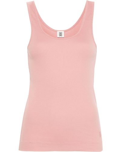By Malene Birger Anisa Ribbed Tank Top - Pink