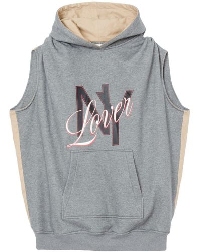 3.1 Phillip Lim Ny Lover Reversible Hoodie - Grey