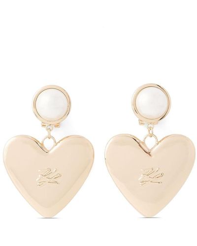 Boucles D’oreilles Karl Lagerfeld Vintage – Modèle Couture – Fermoir Clip – Doré