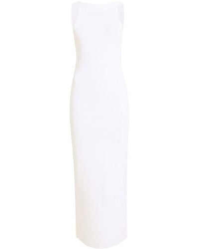Khaite The Media Halterneck Midi Dress - White