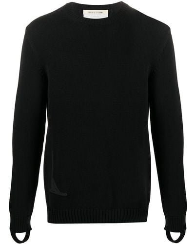 1017 ALYX 9SM Appliqué Knitted Sweater - Black