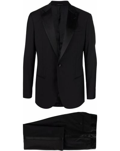 Giorgio Armani Zweiteiliger Anzug aus Seide - Schwarz