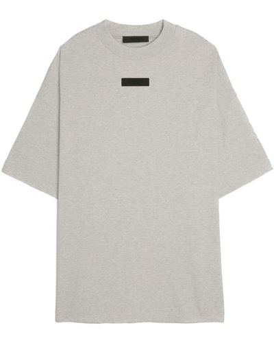 Fear Of God Crew-neck Cotton T-shirt - Grey