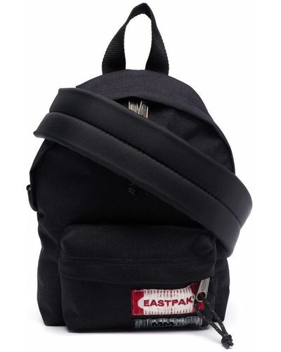 MM6 by Maison Martin Margiela Woven Logo Patch Backpack - Black