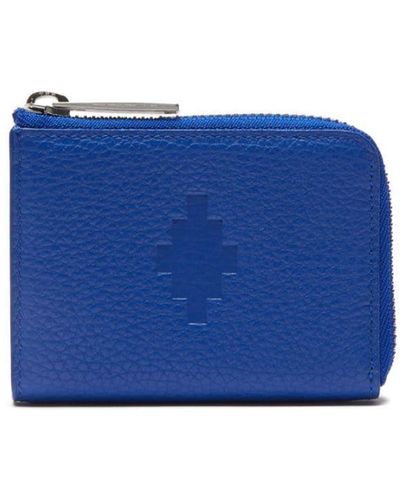 Marcelo Burlon Cross Leather Wallet - Blue