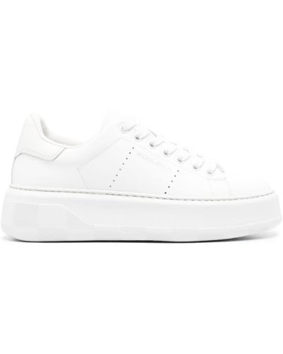 Woolrich Logo-print Leather Trainers - White