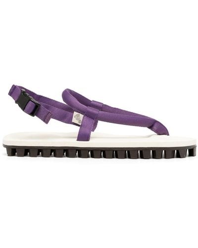 Suicoke Gut Padded Thong-strap Sandals - Purple