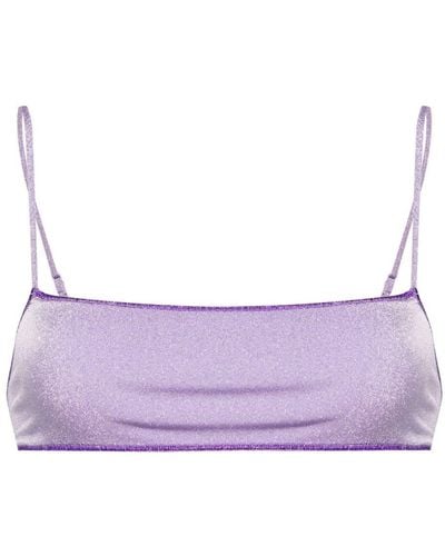 Mc2 Saint Barth Sadie Lurex Bikini Top - Purple