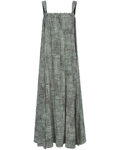 Proenza Schouler Flou Sleveless Wrap Dress - Gray