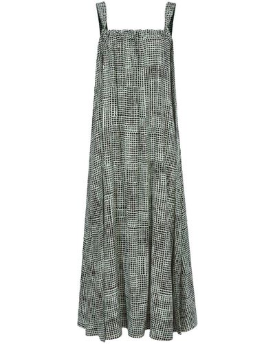 Proenza Schouler Vestido Flou cruzado - Gris