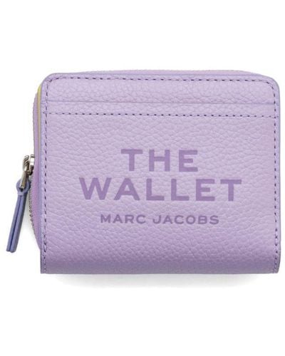 Marc Jacobs Logo-debossed Leather Wallet - Purple