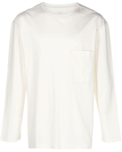 Lemaire Long-sleeve Cotton T-shirt - White