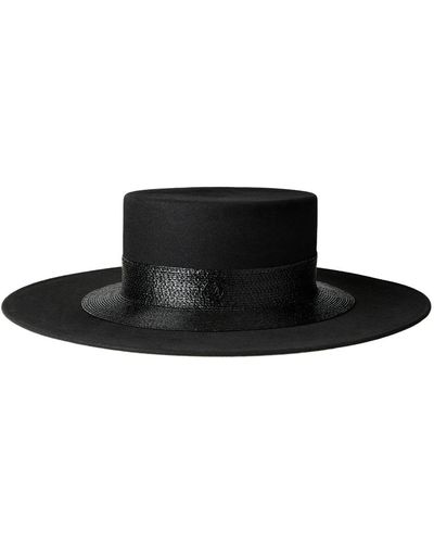 Maison Michel Sombrero fedora Lana - Negro