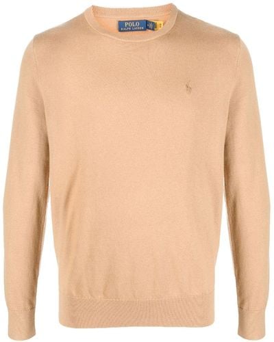 Polo Ralph Lauren Logo Sweater - Natural