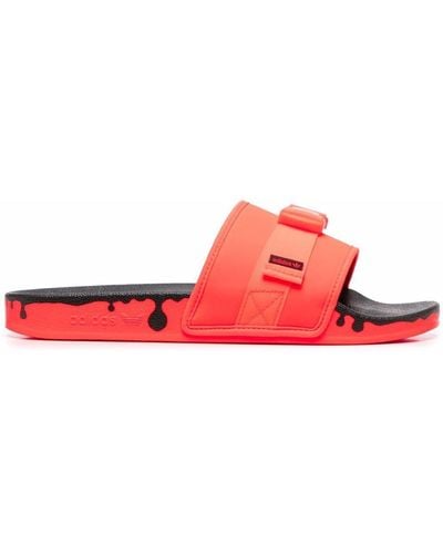 adidas Pouchylette Open Toe Slides - Red