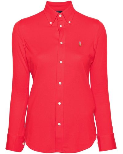 Polo Ralph Lauren Polo-pony Piqué Shirt - Red