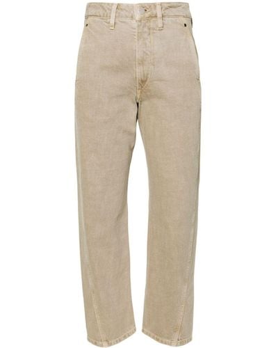 Lemaire Twisted High-rise Straight-leg Jeans - Natural