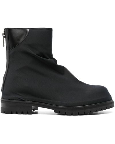 424 Stiefeletten mit lockerem Layer - Schwarz