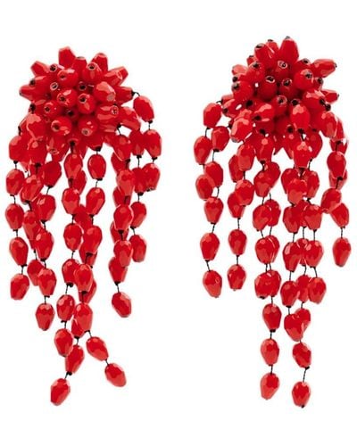 Isabel Marant Boucles d'oreilles pendantes Hanabi - Rouge