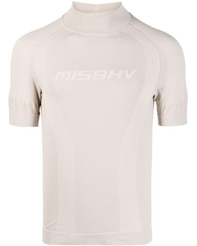 MISBHV Schmales Sport T-Shirt - Natur