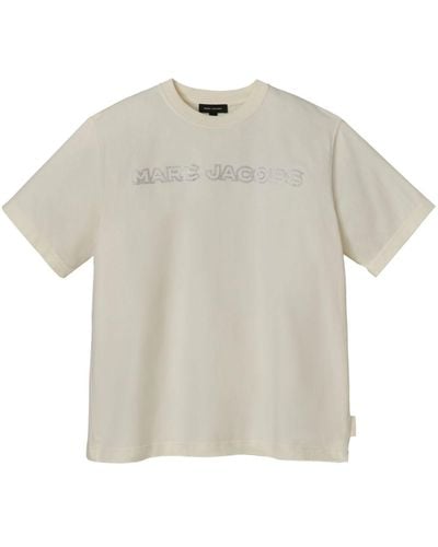 Marc Jacobs Crystal-embellished Cotton T-shirt - White