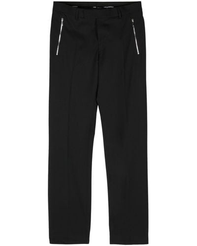 Karl Lagerfeld Mid-rise Tailored Pants - Black