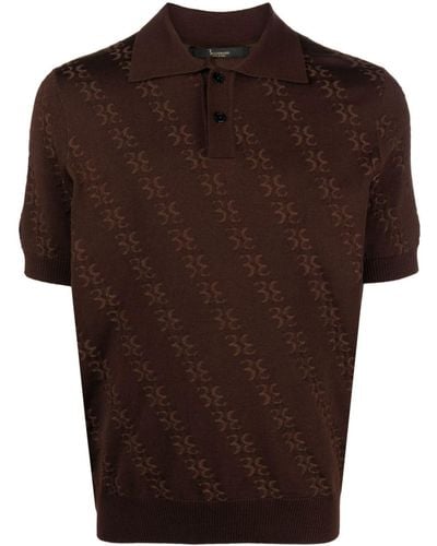 Billionaire Merino-blend Polo Shirt - Brown