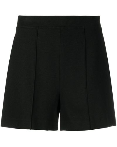 Rosetta Getty High-waisted Cotton Shorts - Black