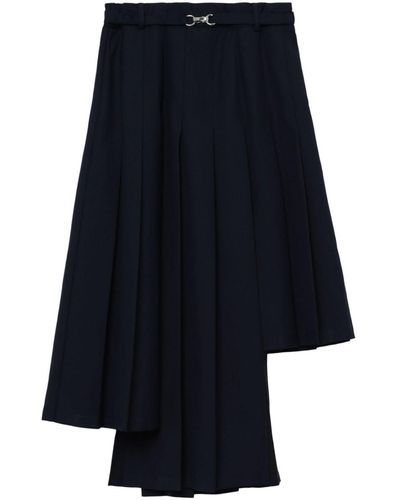 ROKH Asymmetrische Midi-rok - Blauw