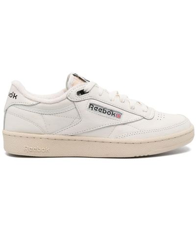 Reebok Club C Lace-up Leather Sneakers - White