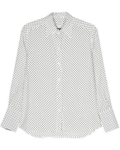 Paul Smith Hemd mit Polka Dots - Weiß