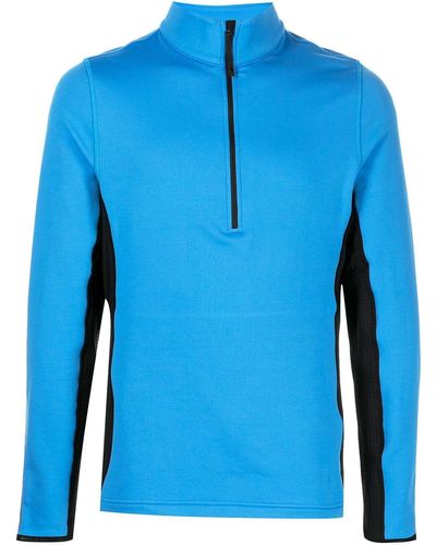 Aztech Mountain Performance Half-zip Fleece Sweatshirt - Blue