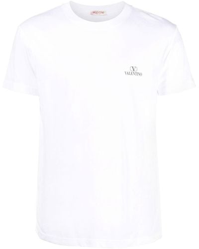 Valentino Garavani T-shirt en coton à imprimé VLogo - Blanc