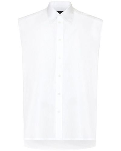 Dolce & Gabbana Ärmelloses Hemd - Weiß